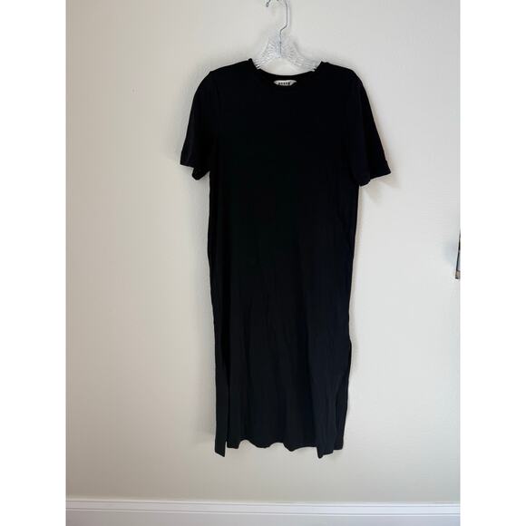 Boden Jersey Midi T-Shirt Cotton Dress Black Size 10 - Picture 3 of 8